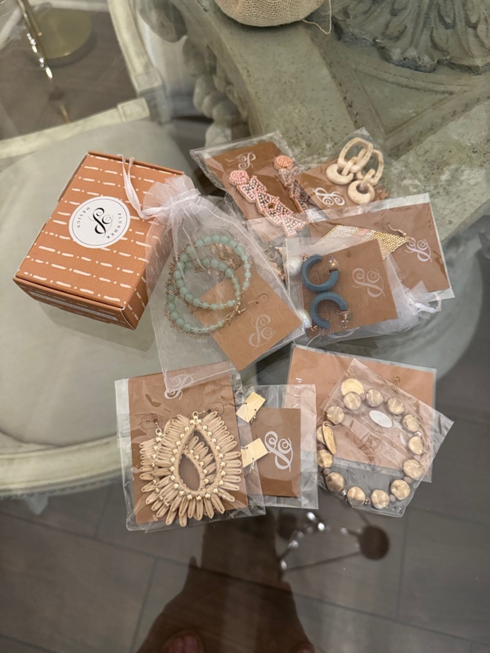 Plunder Gold and Mint Mixed-Earring Collection